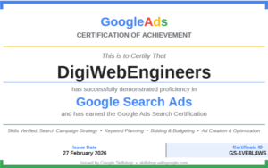 🏆 Google Ads Search Certified Instructor