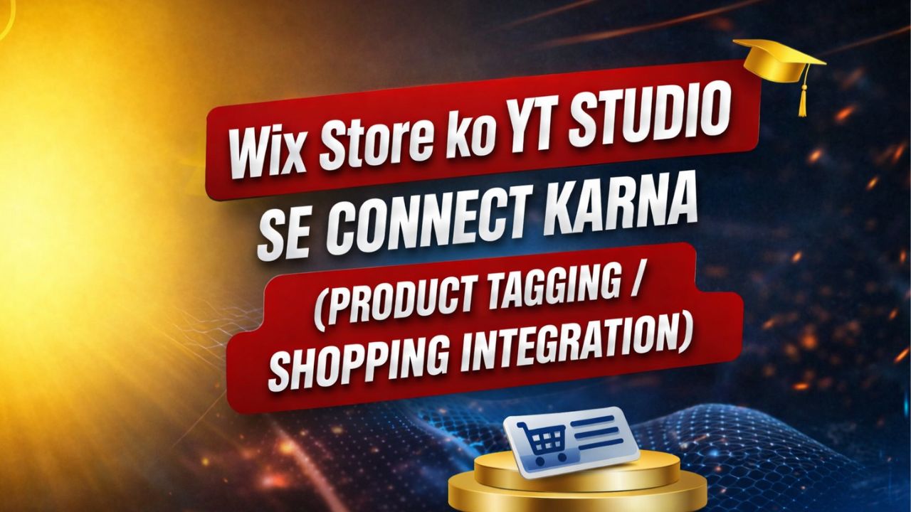 🛒 Wix Store ko YouTube Studio se Connect Karna — Complete Guide