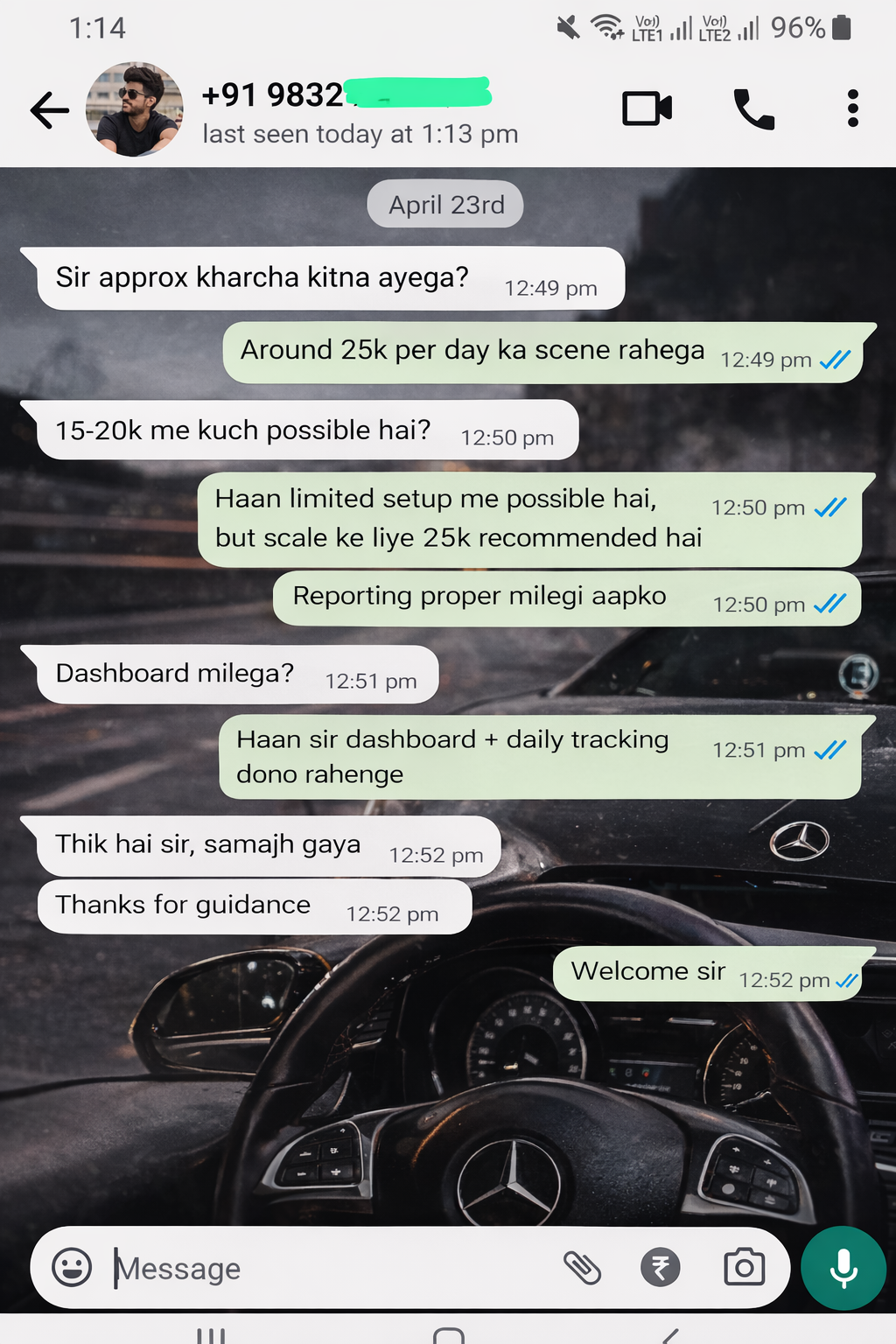 WhatsApp Feedback - 